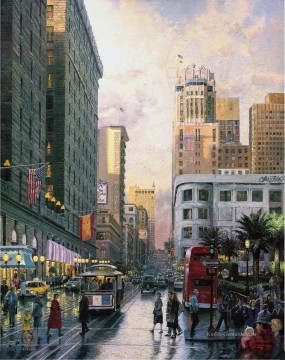 Landschaft Werke - San Francisco Late Afternoon at Union Square TK cityscape